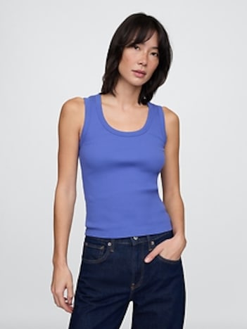 Rib Scoop Tank Top