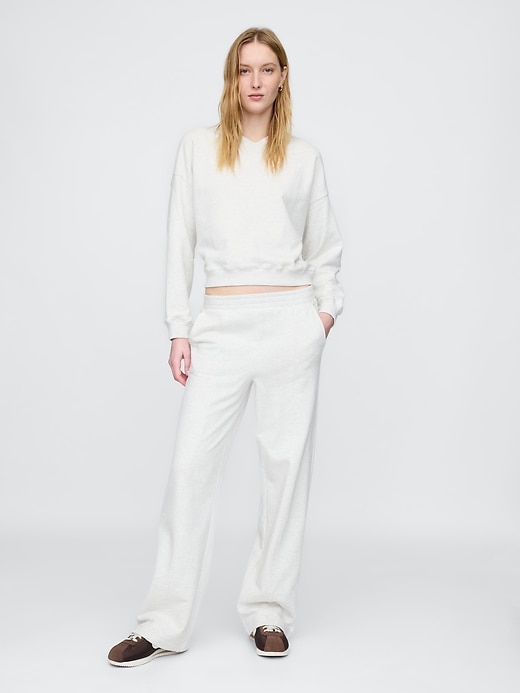 Image number 1 showing, Heavyweight French Terry Seamed Straight Sweatpants