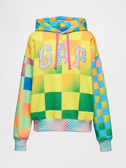 Image number 7 showing, Gap × HFR Checkered Logo Hoodie by BruceGlen