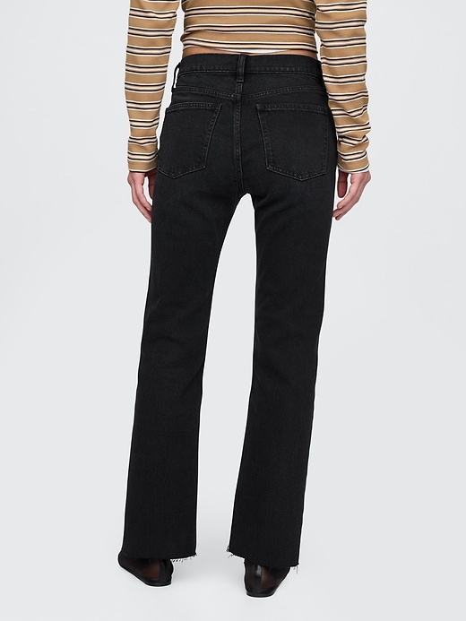 Image number 4 showing, High Rise Split-Hem '90s Straight Jeans