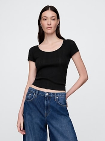 Pointelle Top
