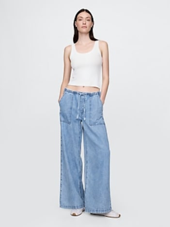 Mid Rise UltraSoft Easy Baggy Jeans