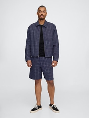 9" Linen-Cotton Easy Shorts