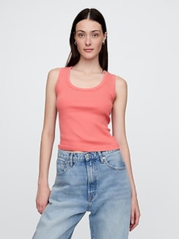 Rib Scoop Tank Top