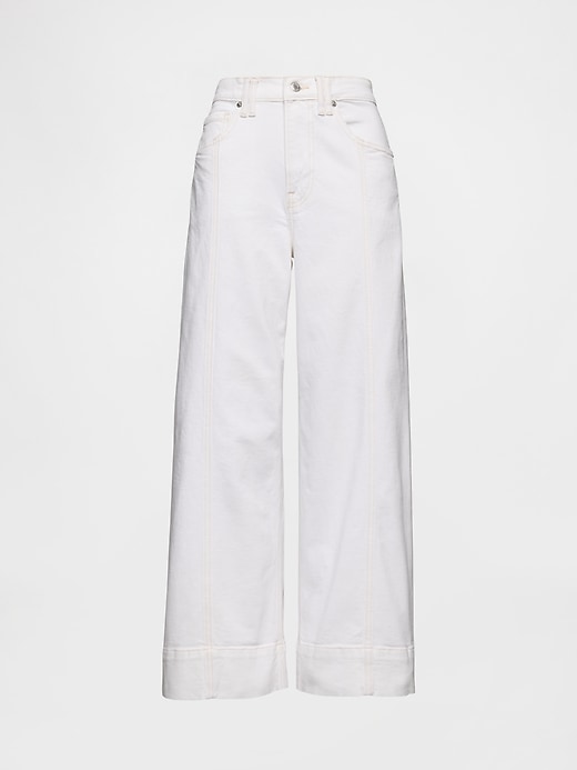 Image number 5 showing, High Rise Stride Wide-Leg Ankle Jeans