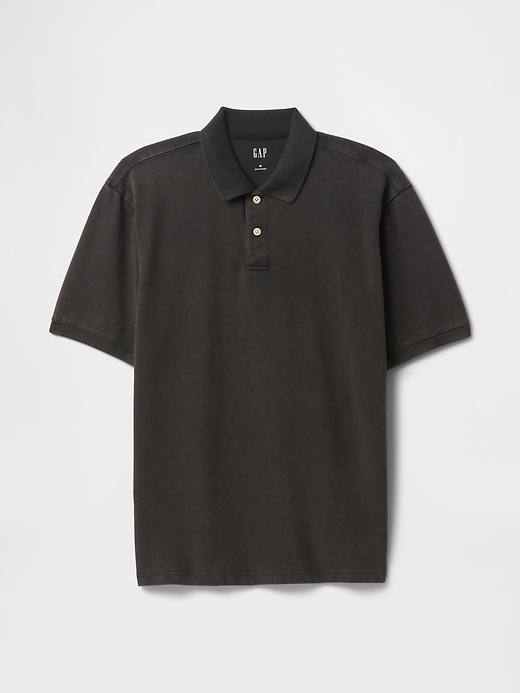 Image number 5 showing, Relaxed Pique Polo Shirt