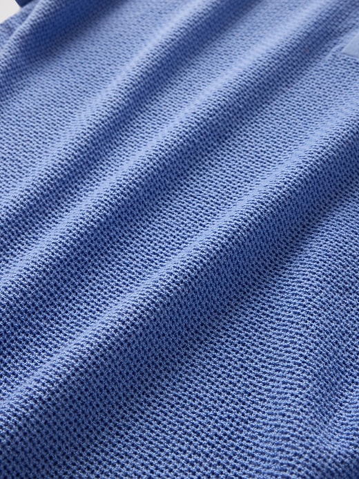 Image number 4 showing, Textured Crochet Polo Sweater