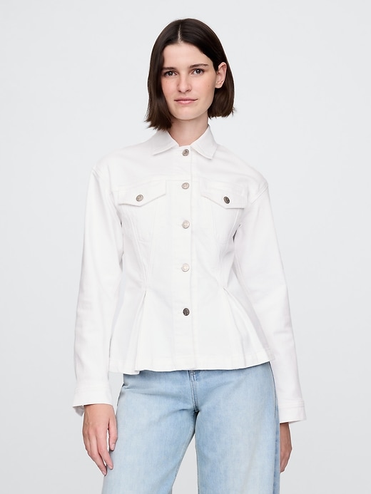 Image number 1 showing, Cinched Denim Jacket