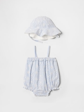 Baby Eyelet Bubble Outfit Set