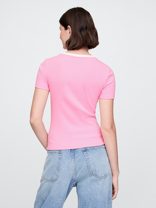Image number 2 showing, Modern Logo Crop T-Shirt