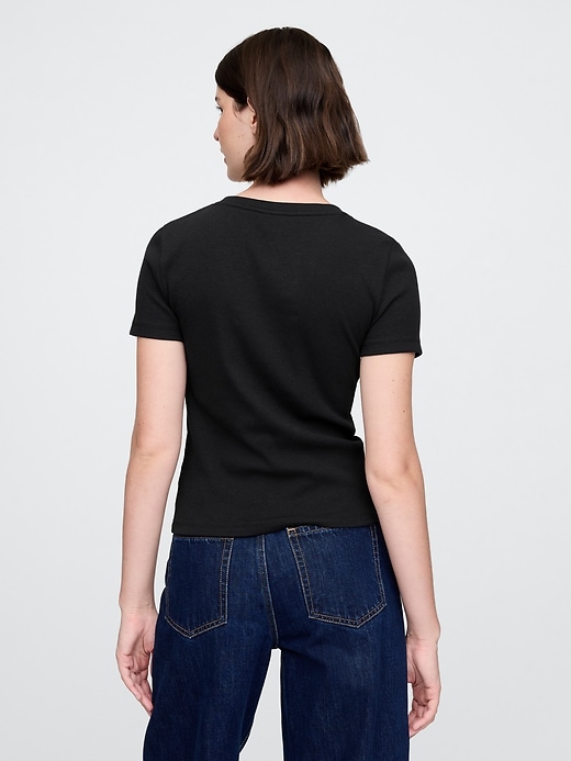 Image number 2 showing, Modern Logo Crop T-Shirt