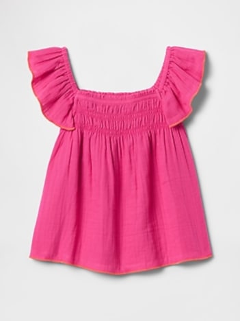 Baby & Toddler Crinkle Gauze Top