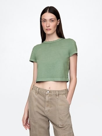Organic Cotton VintageSoft Cropped T-Shirt