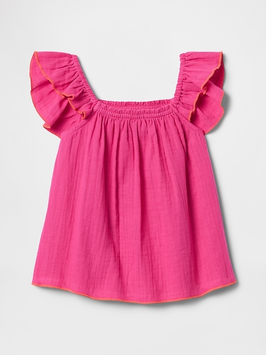 Image number 2 showing, Baby & Toddler Crinkle Gauze Top