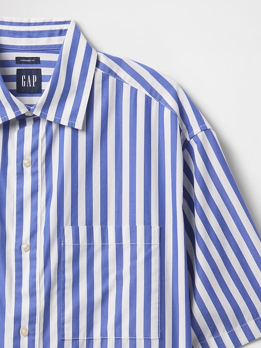 Image number 4 showing, Organic Cotton Oversized Poplin Shirt