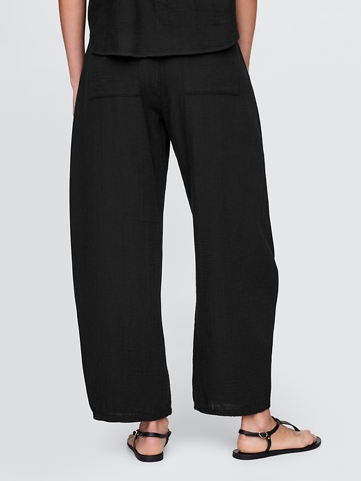 Image number 4 showing, Cotton Gauze Easy Barrel Pants