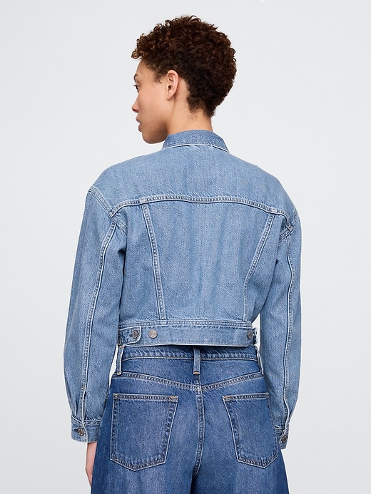 Image number 3 showing, UltraSoft Icon Denim Crop Jacket