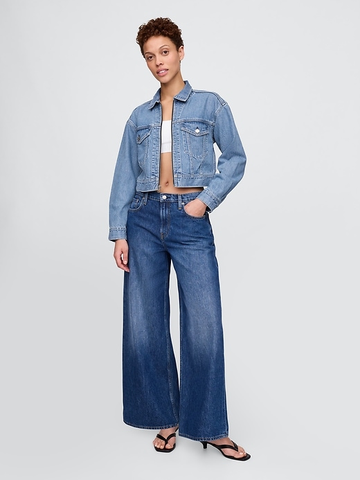 Image number 2 showing, UltraSoft Icon Denim Crop Jacket