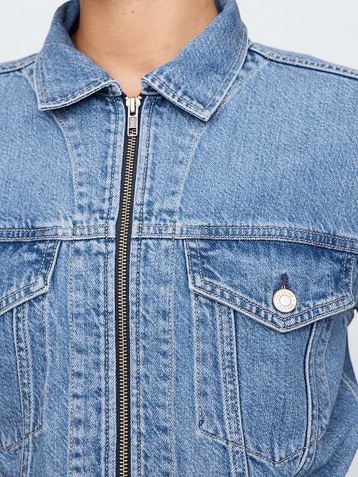Image number 4 showing, UltraSoft Icon Denim Crop Jacket