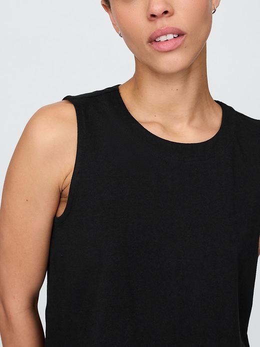 Image number 4 showing, Heavyweight Organic Cotton Shell Tank Top