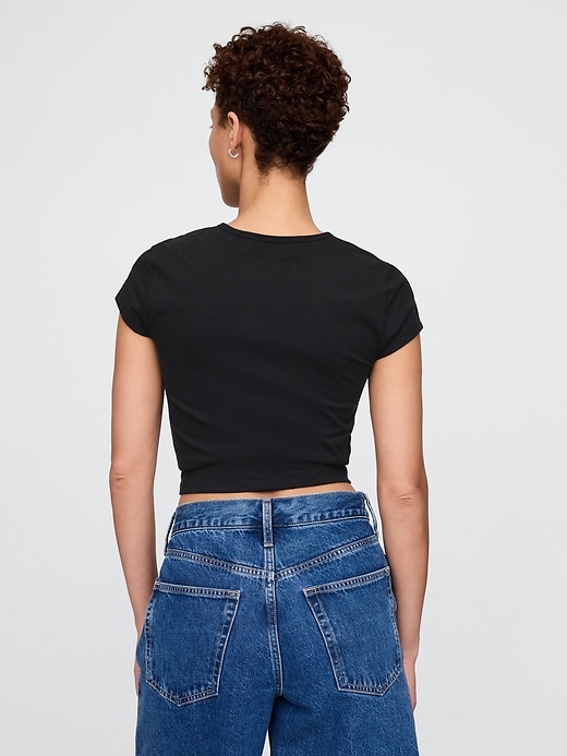 Image number 2 showing, Crop Graphic T-Shirt