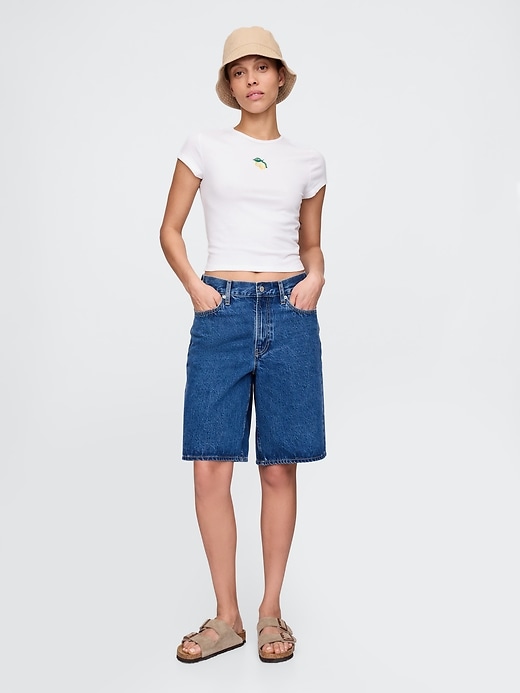 Image number 3 showing, Crop Graphic T-Shirt