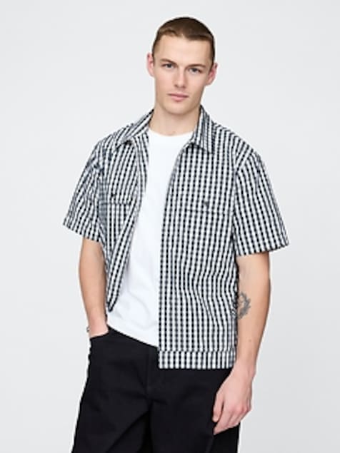 Poplin Full-Zip Pocket Shirt
