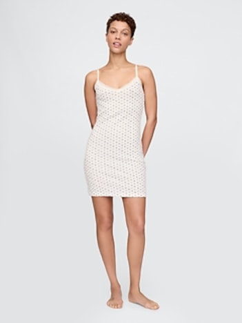Pointelle PJ Slip Dress