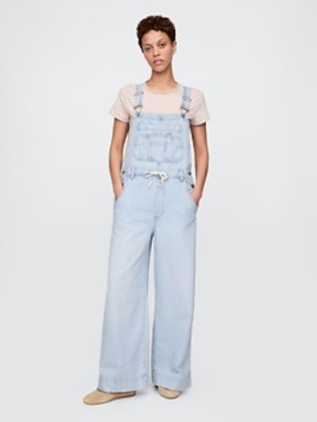 UltraSoft Denim Baggy Overalls