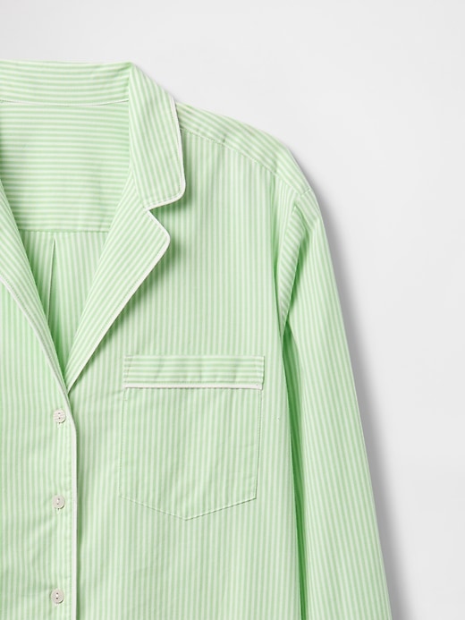 Image number 2 showing, Poplin PJ Shirtdress