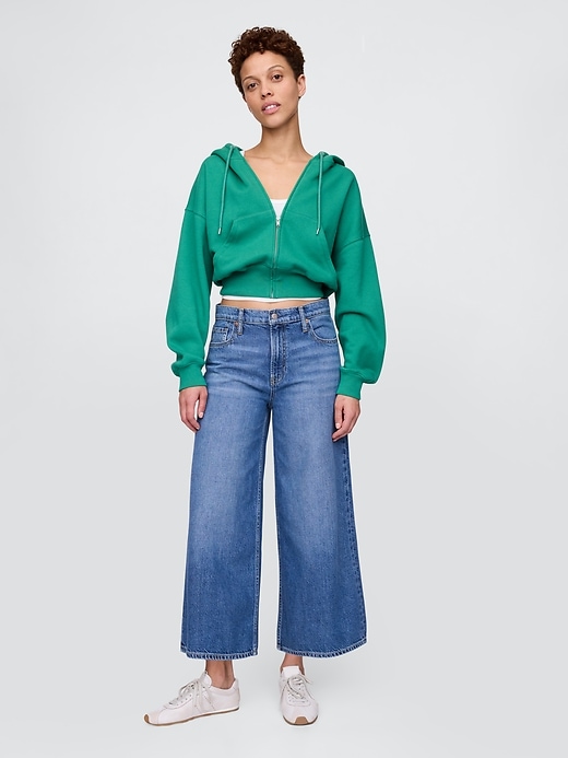 Image number 1 showing, Mid Rise UltraSoft Baggy Crop Jeans
