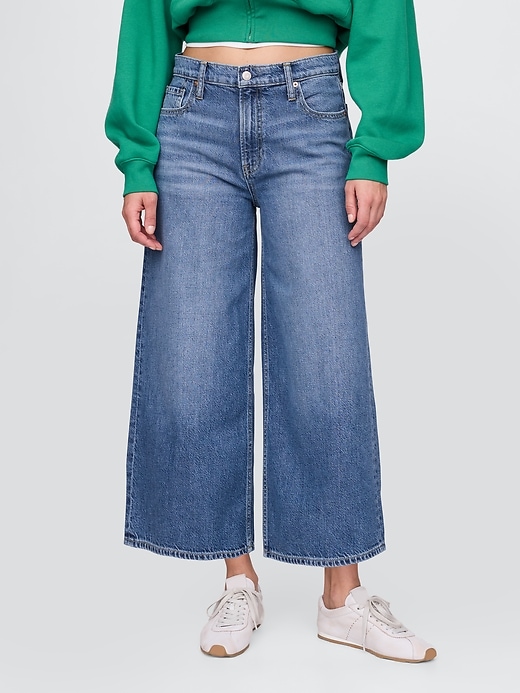 Image number 2 showing, Mid Rise UltraSoft Baggy Crop Jeans