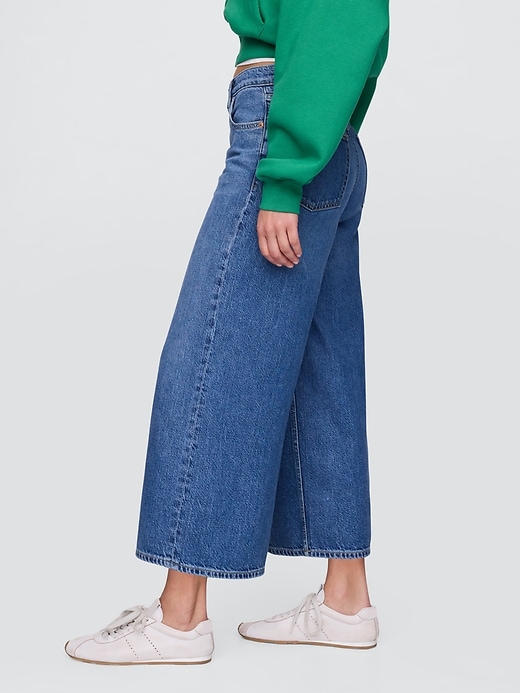 Image number 3 showing, Mid Rise UltraSoft Baggy Crop Jeans