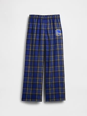 Kids NBA Golden State Warriors Flannel PJ Pants