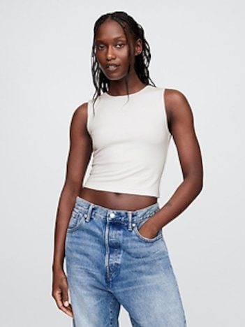 CloseKnit Jersey Crop Tank Top