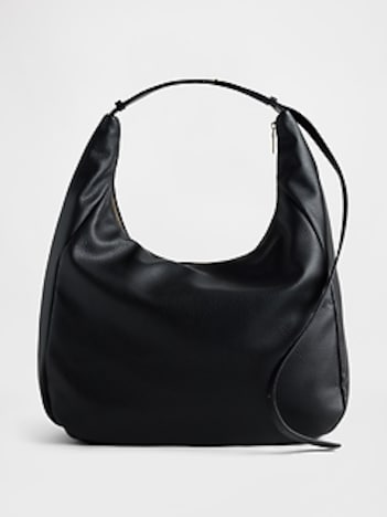 Vegan Pebble Leather Slouchy Bag
