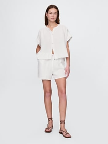 Crinkle Gauze Easy Shorts