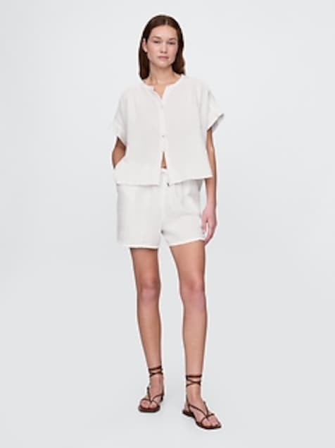 Cotton Gauze Easy Shorts