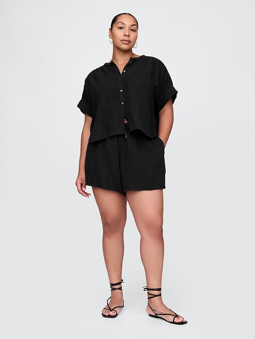 Image number 5 showing, Cotton Gauze Easy Shorts