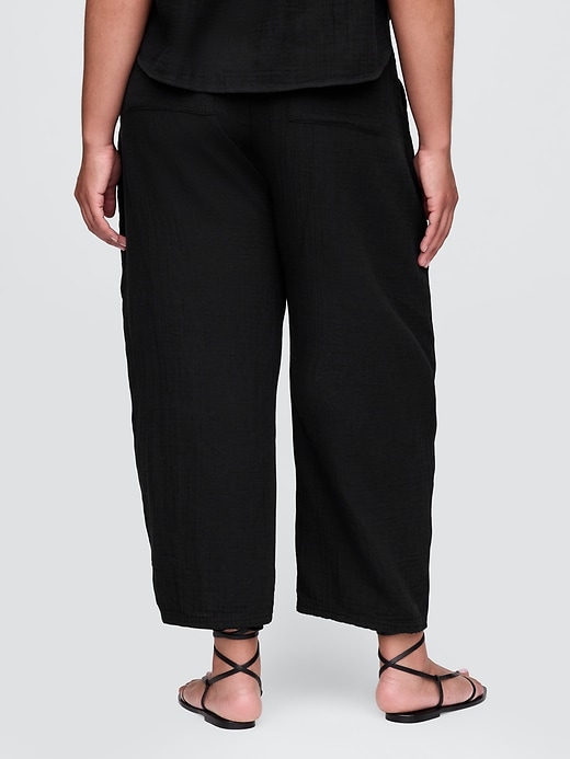 Image number 6 showing, Cotton Gauze Easy Barrel Pants