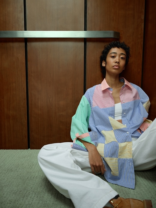 Image number 6 showing, Gap × HFR Patchwork Shirt by BruceGlen