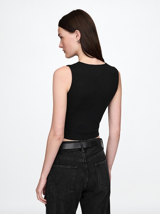 Image number 3 showing, CloseKnit Jersey Crop Tank Top