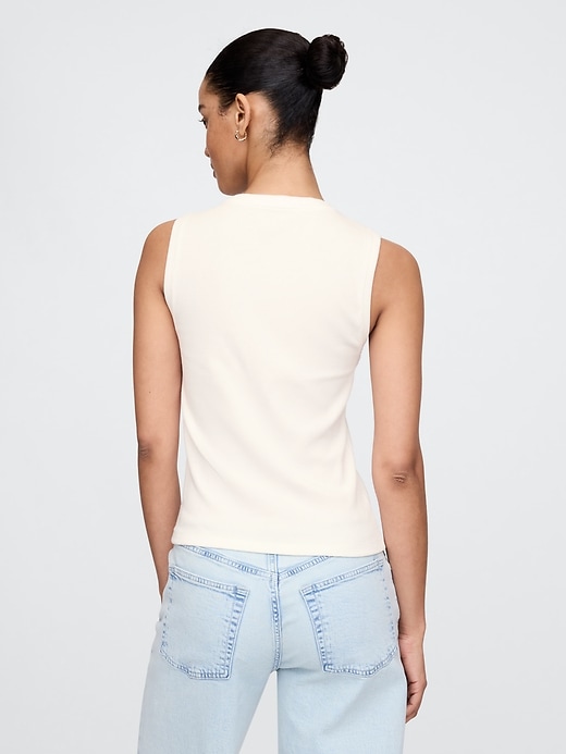 Image number 3 showing, Modern Rib High-Neck Top