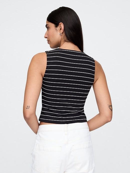 Image number 3 showing, CloseKnit Jersey Crop Tank Top