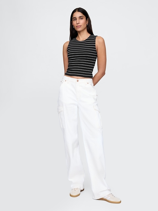 Image number 2 showing, CloseKnit Jersey Crop Tank Top