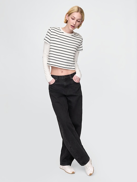 Image number 2 showing, Organic Cotton VintageSoft Crop T-Shirt
