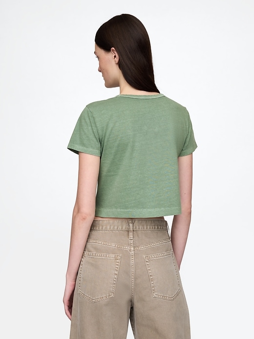 Image number 3 showing, Organic Cotton VintageSoft Crop T-Shirt