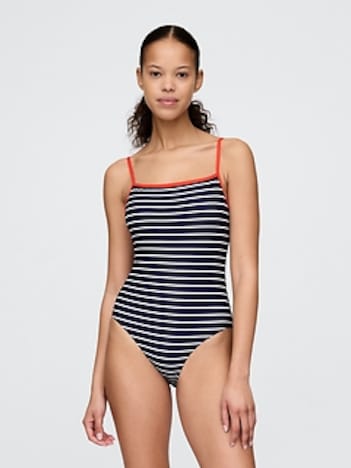 Square-Neck One-Piece Swimsuit