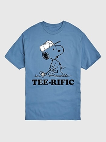 Peanuts Teerific Golfing Snoopy Short Sleeve Graphic Tee