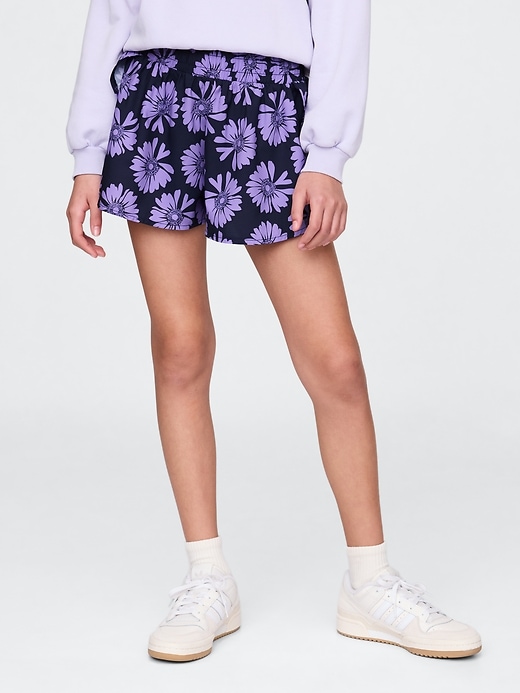 Image number 3 showing, Kids Quick-Dry Butterfly-Hem Run Shorts